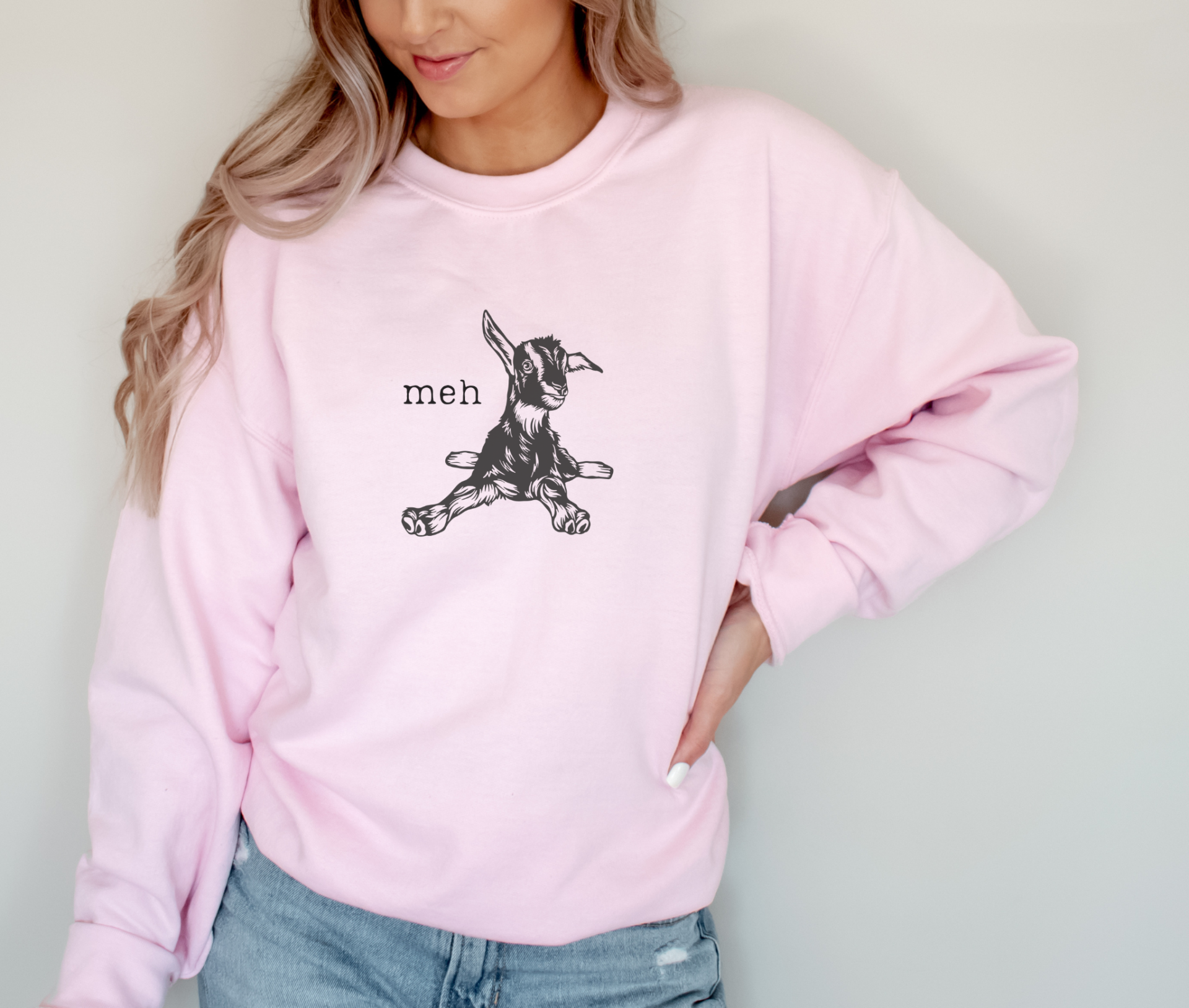 Meh Goat Sweatshirt - Image 2