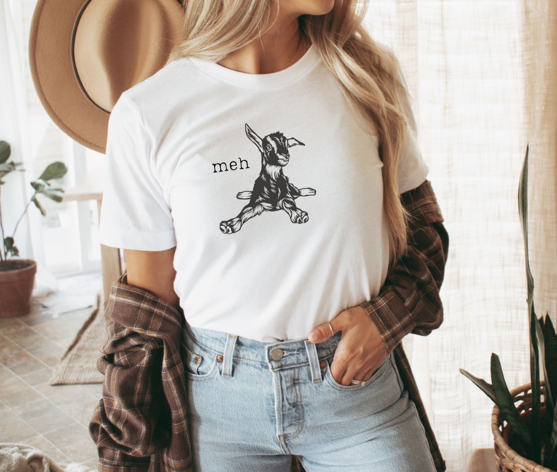 Cute Meh Goat Shirt - Image 3